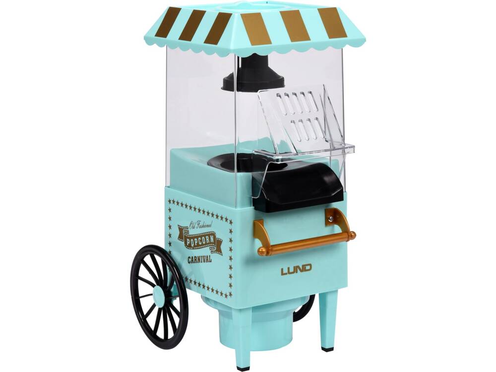Popcornmaskin 1200W med tralle – Perfekt for hjemmekino og arrangementer!
