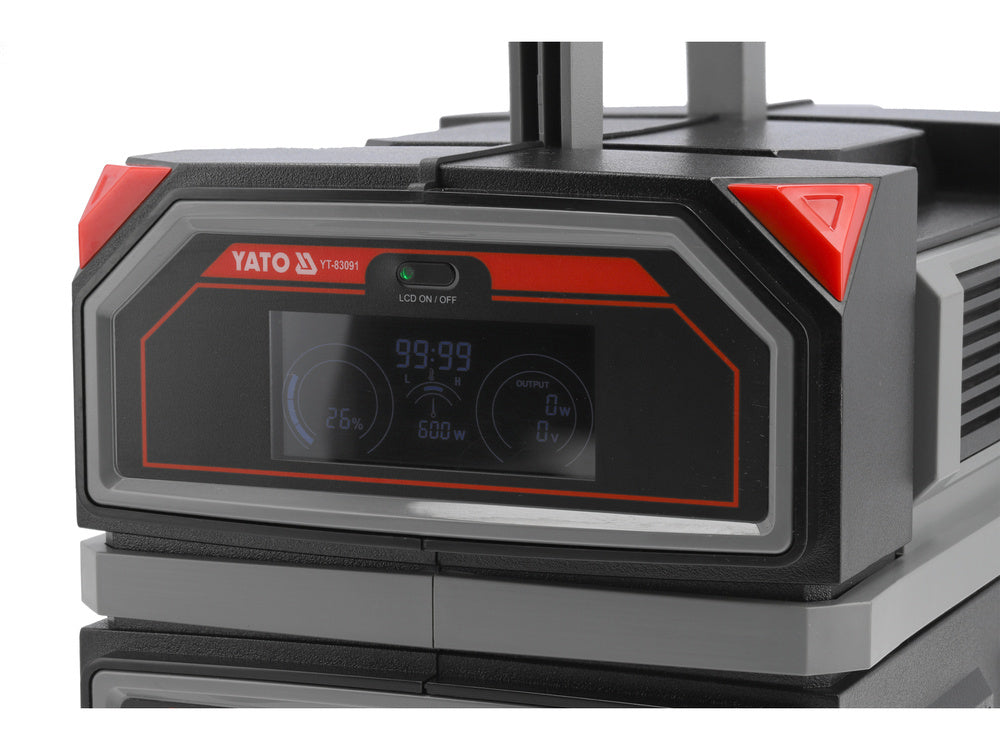 Bærbar Batteristasjon 600W, 504Wh, 230V, USB-C PD