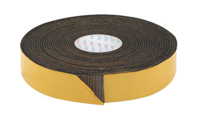 Isolasjonstape 3mmx50mmx15m, svart - slitesterk teip for krevende bruk