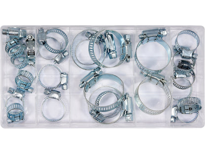 Slangeklemme sett 26 deler – Assortert utvalg 16–40mm