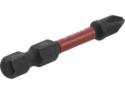 Skrutrekkerbits PH2 50mm – Impact bits 2 stk (1/4")
