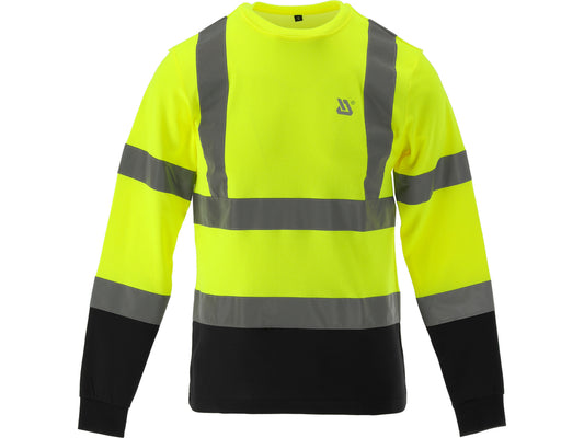 Refleks langermet arbeidsgenser Oriolus – Hi-Vis T-skjorte (str. L)