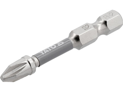Skrutrekkerbits PH2 50mm – 2 stk Ni-belagt (1/4")