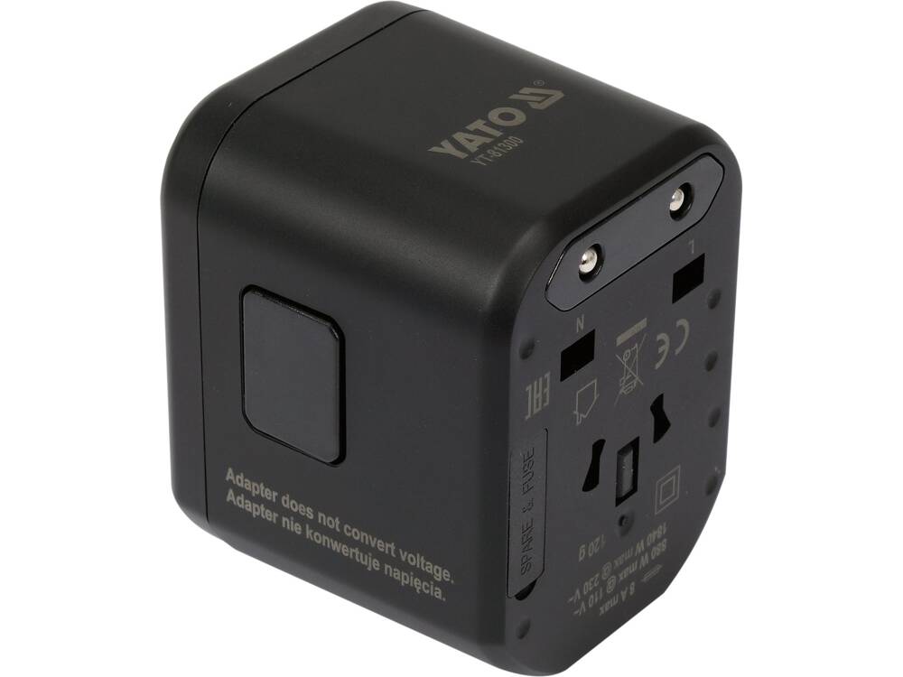 Universal Reiseadapter med USB og 20W Quick Charger – Perfekt for Globale Eventyr