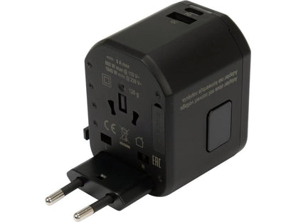 Universal Reiseadapter med USB og 20W Quick Charger – Perfekt for Globale Eventyr