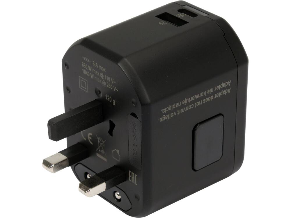 Universal Reiseadapter med USB og 20W Quick Charger – Perfekt for Globale Eventyr