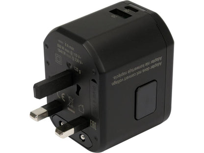 Universal Reiseadapter med USB og 20W Quick Charger – Perfekt for Globale Eventyr