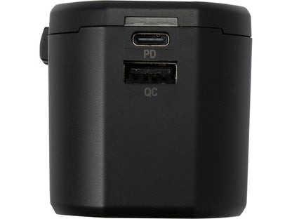 Universal Reiseadapter med USB og 20W Quick Charger – Perfekt for Globale Eventyr