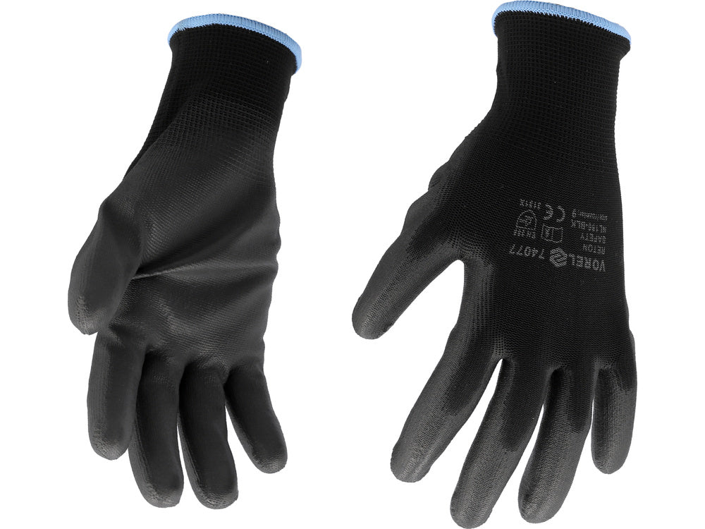 Arbeidshansker Svart 9" - 12 par