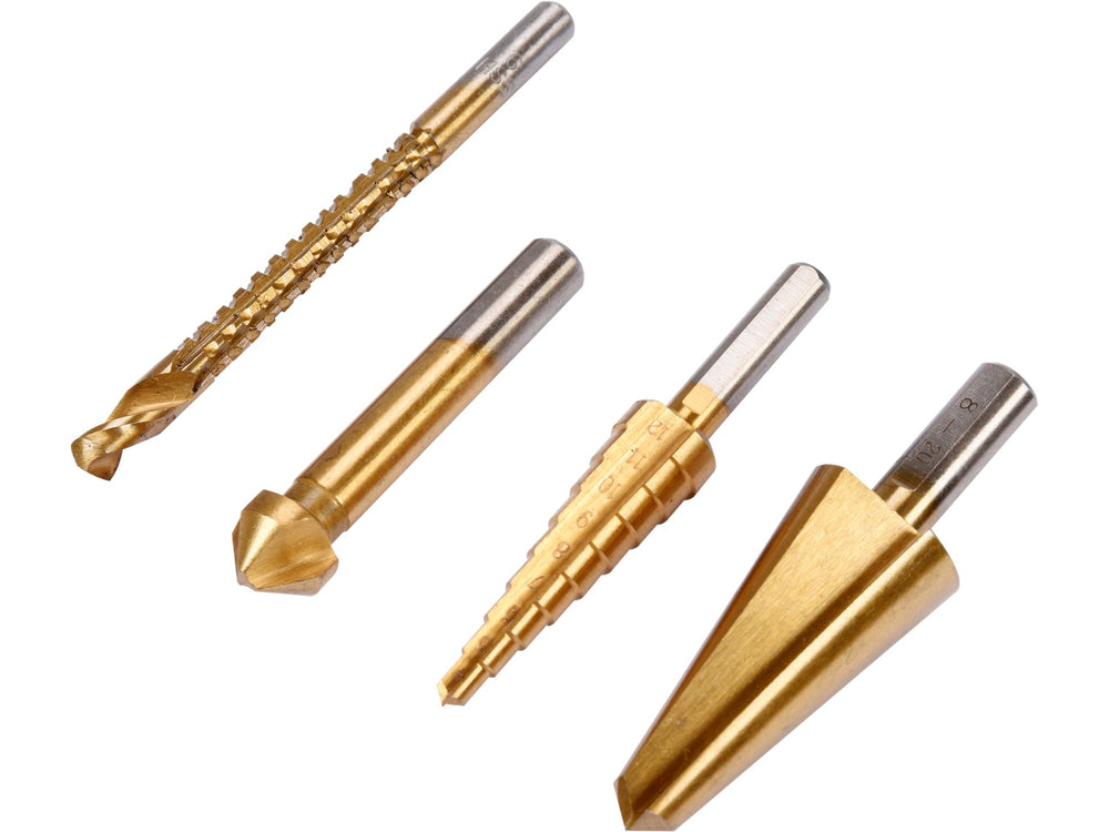 Universal Borsett 4 deler – Multibor for metall, plast og aluminium