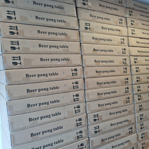 Beer Pong bord 08 - 240x60x70cm + Kopper og baller (PP05)