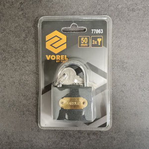 Vorel 77063 Hengelås, grå 50mm