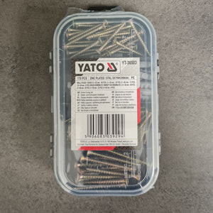 Yato YT-36503 Skrue- og pluggsett, 170 deler
