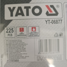 Last inn bildet i Galleri-visningsprogrammet, Yato YT-06877 O-ringer/pakninger, assortert 225 stk.
