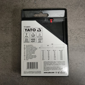 Yato YT-33873 Treborsett 3-10mm, 7 deler