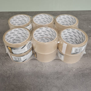 12pk. Vorel 75300 Emballasjetape/pakketape 48mmx45m (PP15)