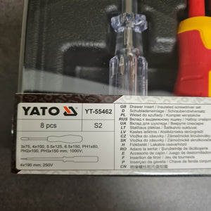 Yato YT-55462 Isolert skrutrekkersett, 8 deler