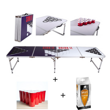 Last inn bildet i Galleri-visningsprogrammet, Beer Pong bord 04 - 240x60x70cm + Kopper og baller (PP03)
