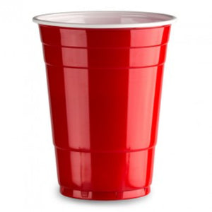 Røde partykopper 25 stk - perfekt til beerpong