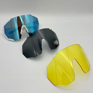VicPro multisportbrille, "raske briller" (3 utskiftbare glass)