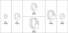 Last inn bildet i Galleri-visningsprogrammet, Yato YT-06782 Sett med slangeklemmer, 26stk. - 16mm til 40mm
