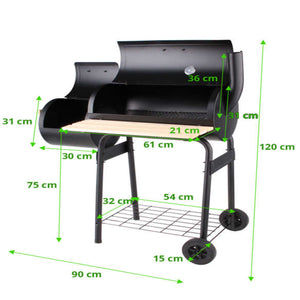 Lund 99513 Kullgrill med røyker