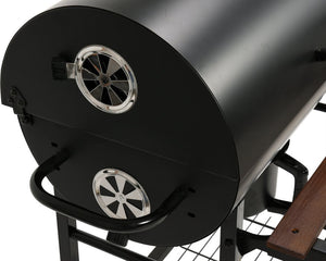 Lund 99586 Tønnegrill med termometer 71x35cm