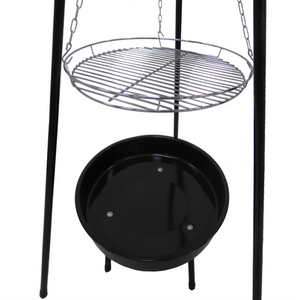 Lund 99524 Bålpanne med grillstativ 70x70x152cm