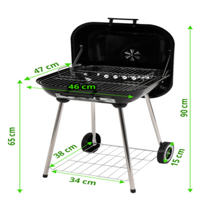 Kullgrill med lokk 40x45cm - SOMMERKAMPANJE - 50% rabatt på allerede rabatterte priser i hele nettbutikken tom 30.06! Rabattkode: sommer24