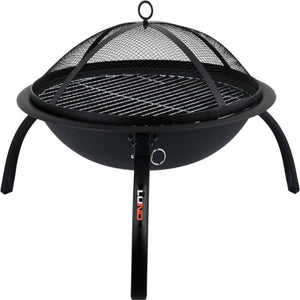 Lund 99701 Bålfat/bærbar bålpanne med grillrist 56cm