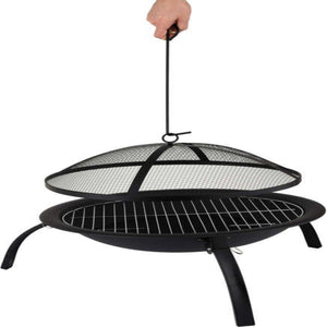 Lund 99701 Bålfat/bærbar bålpanne med grillrist 56cm