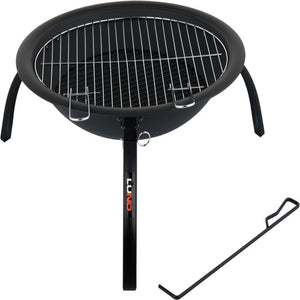 Lund 99701 Bålfat/bærbar bålpanne med grillrist 56cm