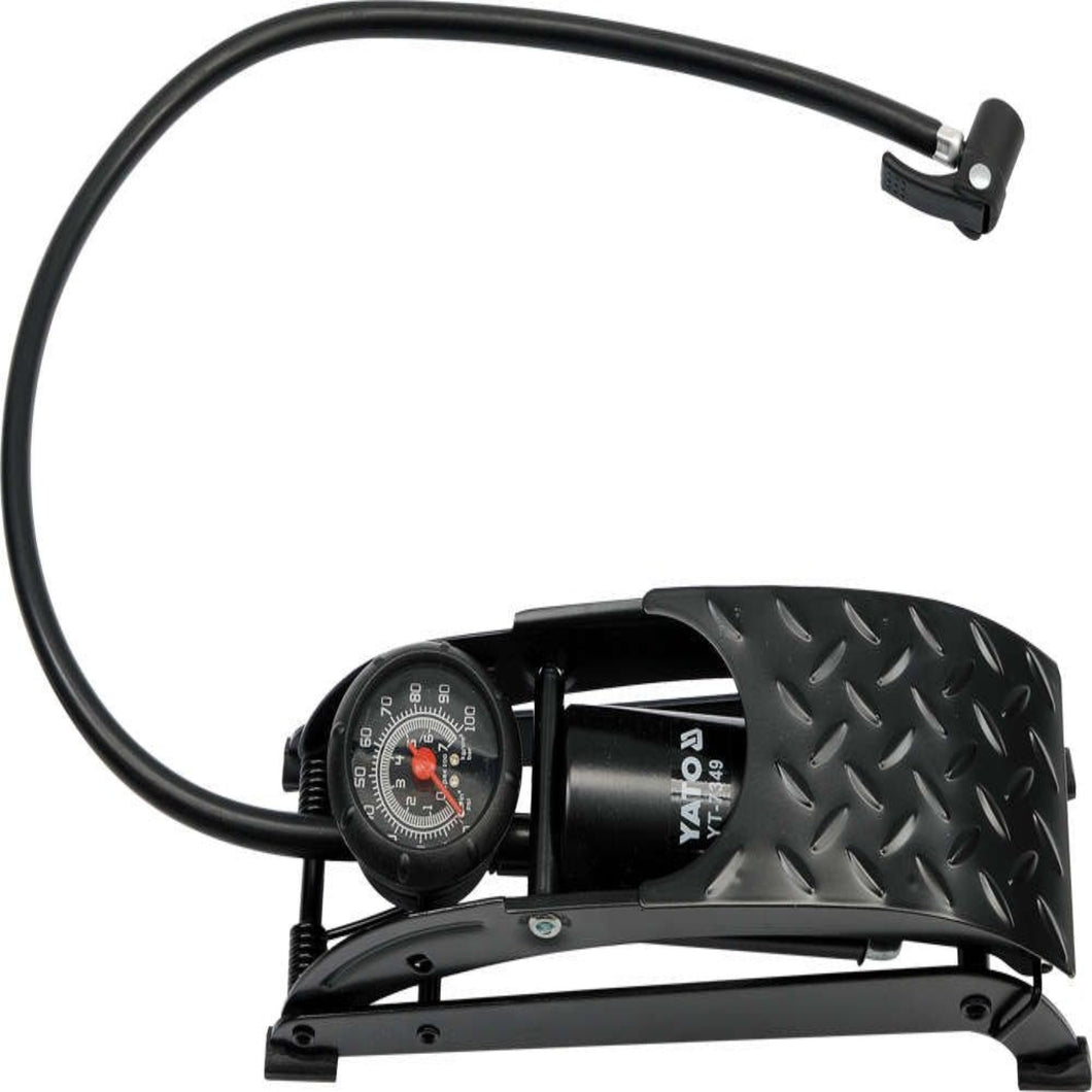 Yato YT-7349 Fotpumpe med manometeravlesning opp til 7 bar