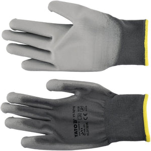 Yato YT-74719 Nylon Arbeidshansker, grå str. 9