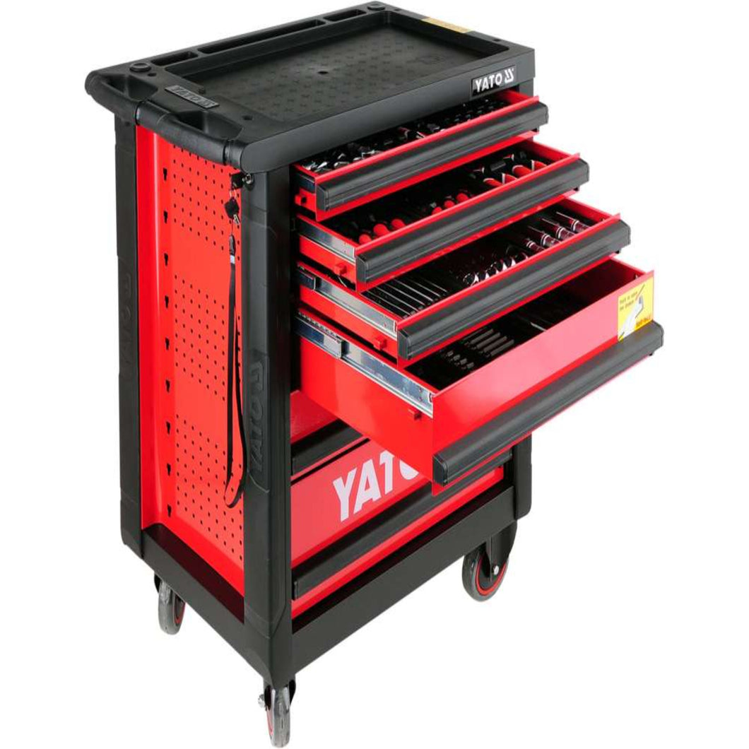 Yato YT-5530 Verkstedskap, 6 skuffer og 177 forskjellige verktøy