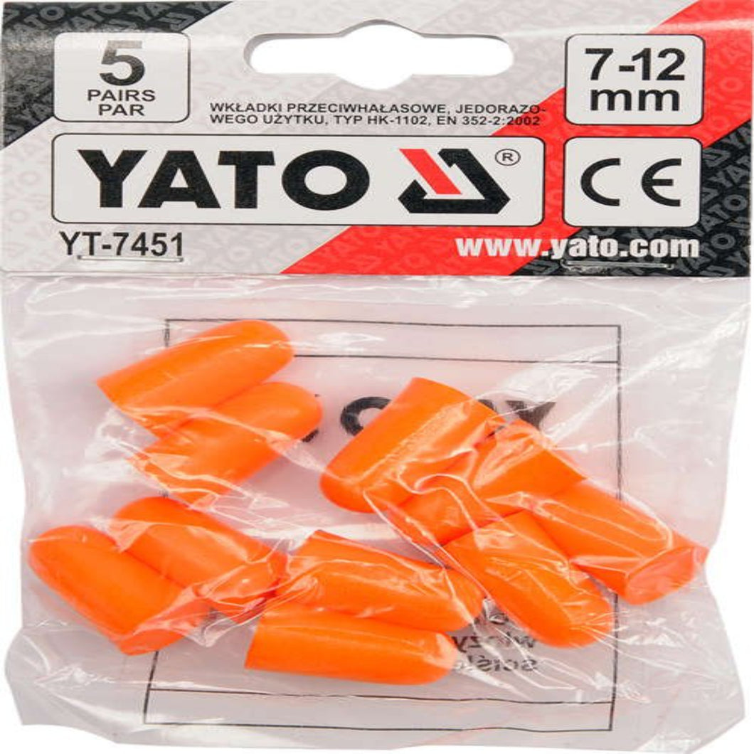 Yato YT-7451 Ørepropper, 5 par