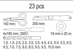 Yato YT-55471 Verktøysett, 23 deler